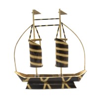 Lootkabazaar Hand Crafted Decorative Bamboo Boat For Home Decor (SEHCWBB021901)